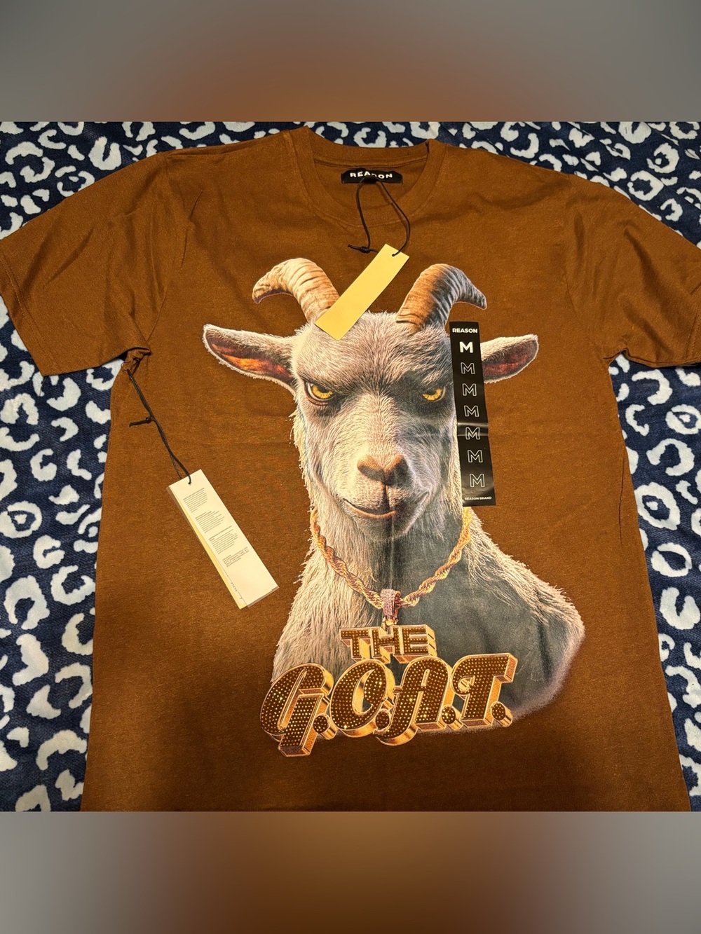 Reason Kids "The Goat" Brown Graphic Tee - Brown